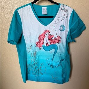 Disney Teal Scrub Blend Shirt